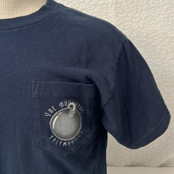 THE HUNDREDS TELEMUNDO NAVY BLUE TEE SHIRT MEDIUM - Picture 3 of 12